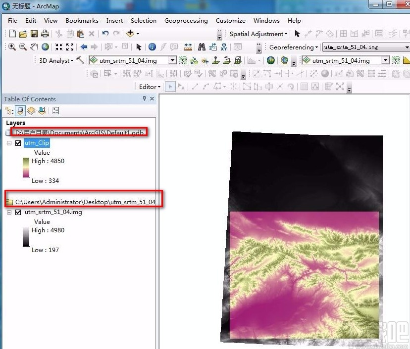 arcgis导出栅格数据的方法