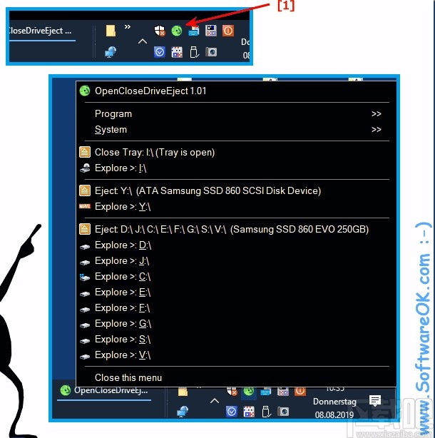 openclosedriveeject(驱动器弹出工具) v2.12 中文版