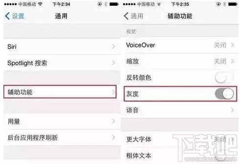 苹果手机灰度模式