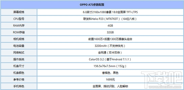 oppo a73怎么样?oppo a73配置参数介绍-下载