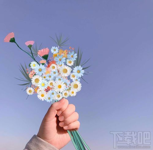 朋友圈手握花束是怎么p的?美图秀秀手握花束p图操作教程