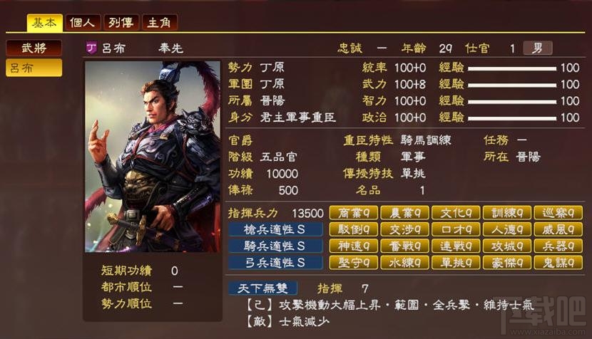 三国志13武将忠诚度如何提高 三国志13武将忠诚度快速提高方法 下载吧